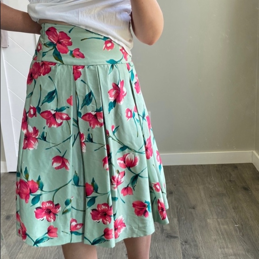 MIDI high waisted a line vintage skirt